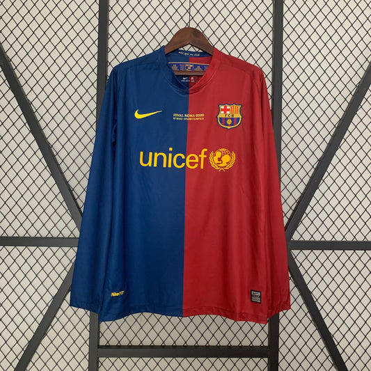 Barcelona 08/09 Champions League Home Long Sleeve