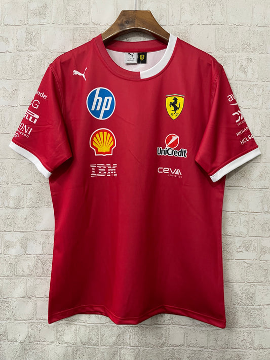 Scuderia Ferrari 2025 Drivers Oversized T-Shirt - Red