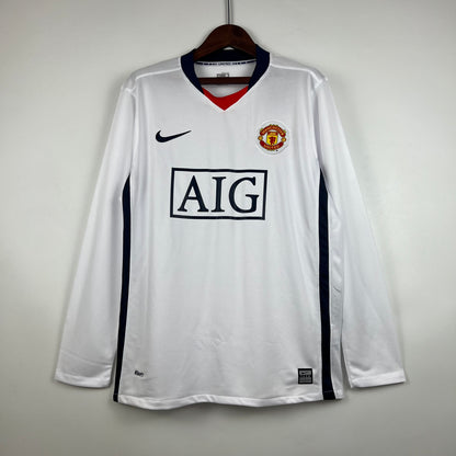 Manchester United 07/08 White Long Sleeve