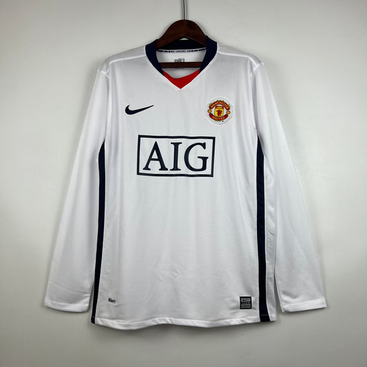 Manchester United 07/08 White Long Sleeve