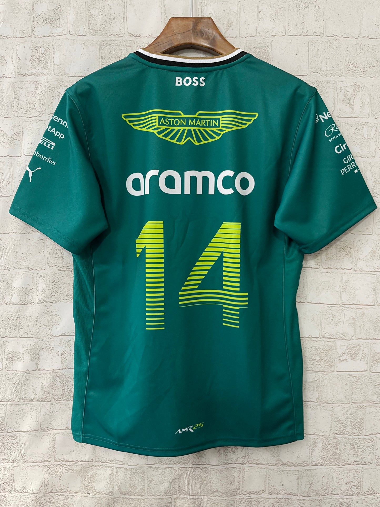 Aston Martin Aramco Cognizant F1 2025 Fernando Alonso Team Driver T-Shirt