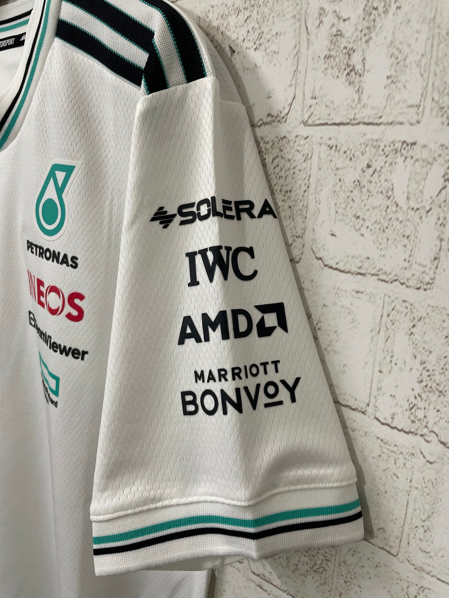 Mercedes AMG Petronas adidas F1 2025 Team Driver T-Shirt - White