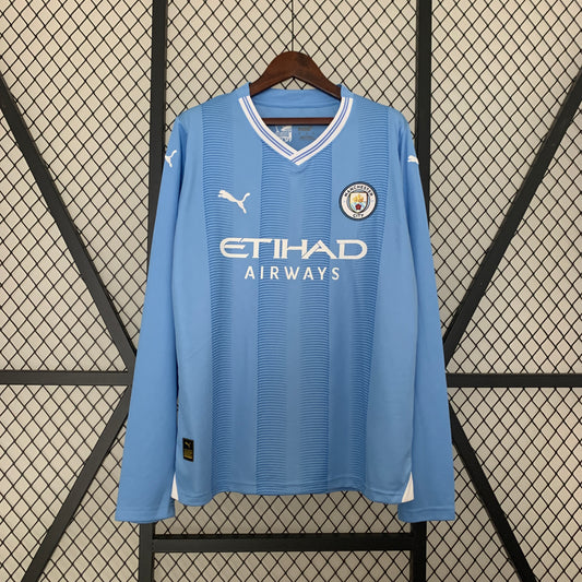 Manchester City Home 23/24 Long Sleeve