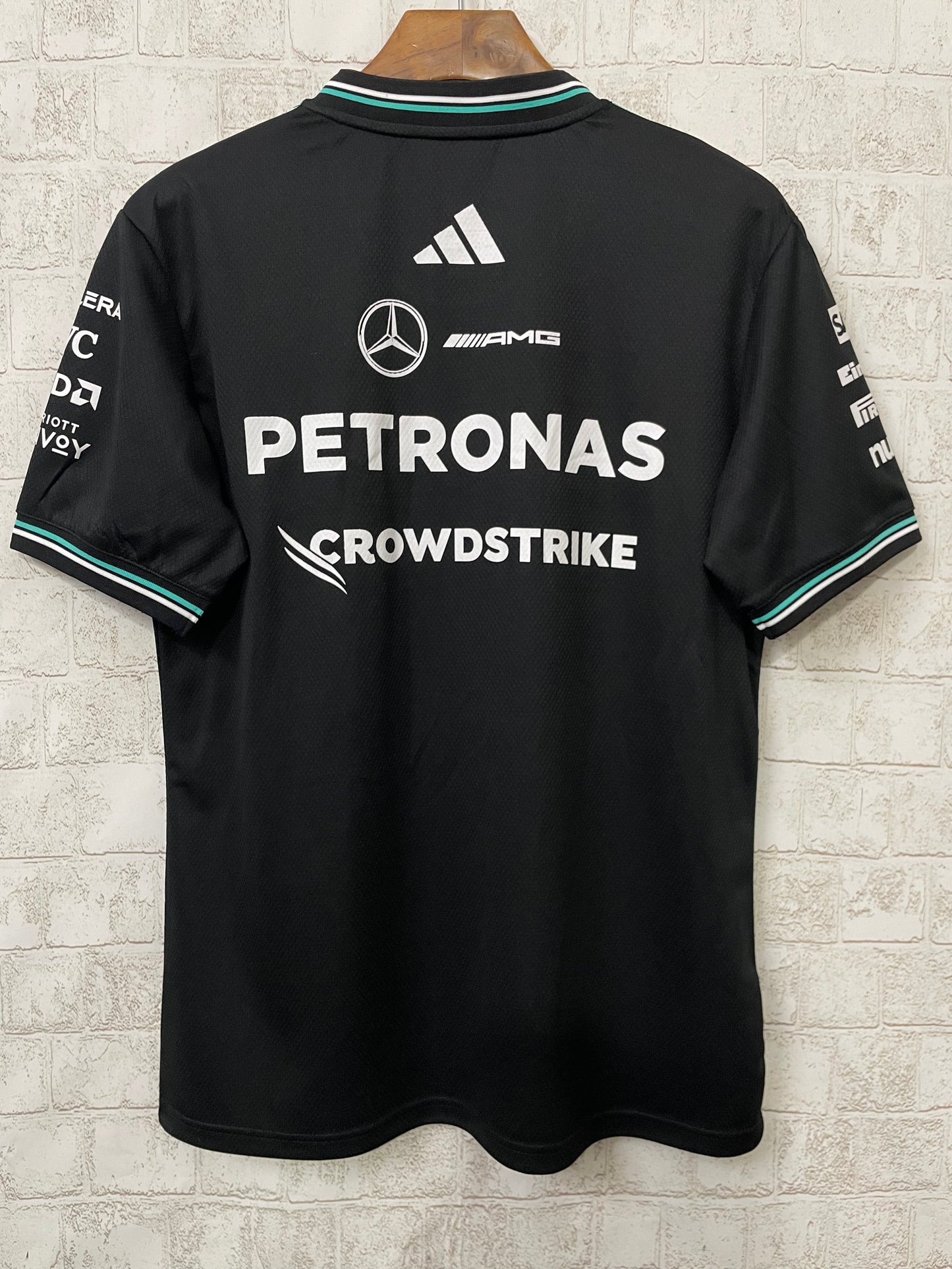 Mercedes AMG Petronas adidas F1 2025 Team Driver T-Shirt - Black