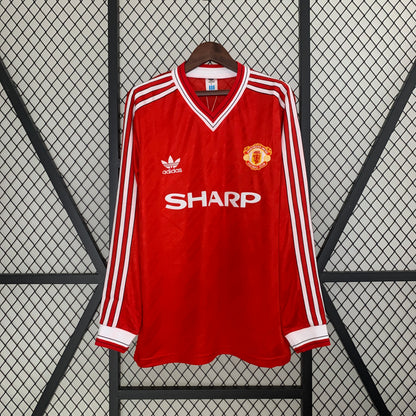 Manchester United 86/88 home Long Sleeve