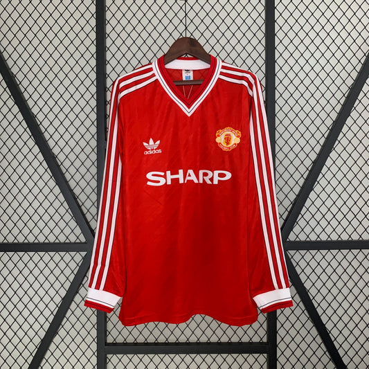 Manchester United 86/88 home Long Sleeve