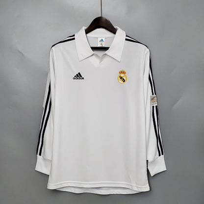 Real Madrid 2002 Home Long Sleeve