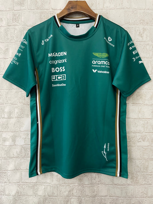 Aston Martin Aramco Cognizant F1 2025 Fernando Alonso Team Driver T-Shirt