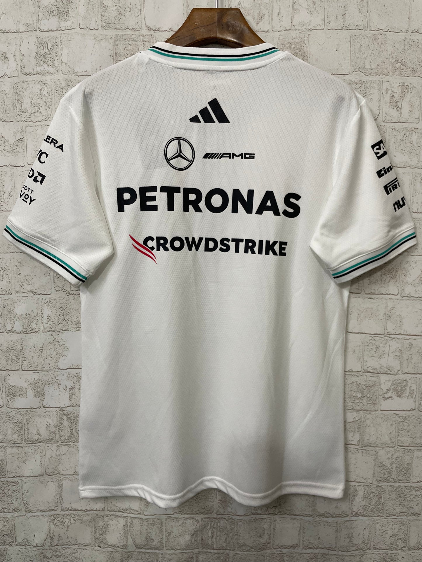 Mercedes AMG Petronas adidas F1 2025 Team Driver T-Shirt - White