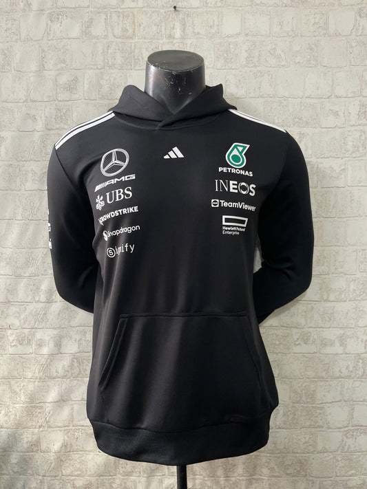 Mercedes AMG Petronas adidas F1 2025 Team Hoodie - Black